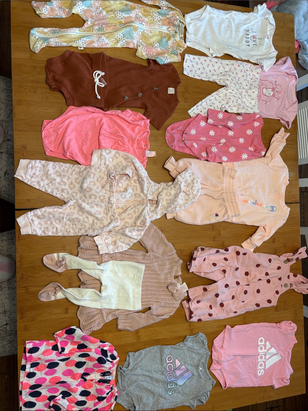 6 Month Baby Girl Bundle Matching Sets Shades of Pink